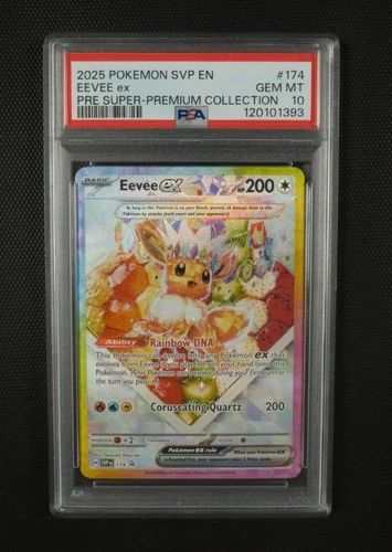 2025 POKEMON SVP EN-SV BLACK STAR PROMO #174 EEVEE EX PSA 10