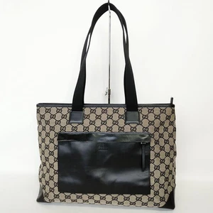 241060 Sac fourre tout Gucci GG toile noir bon état
