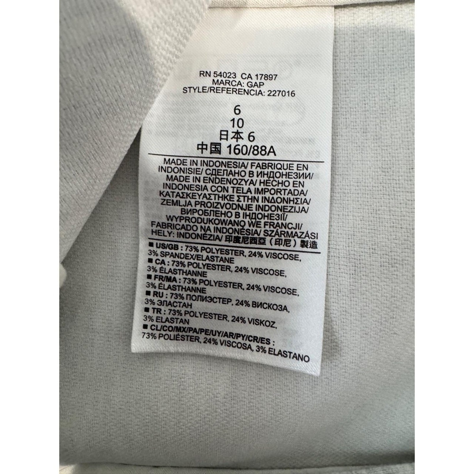 GAP Heather Gray Single Button Notched Lapel Fren… - image 5