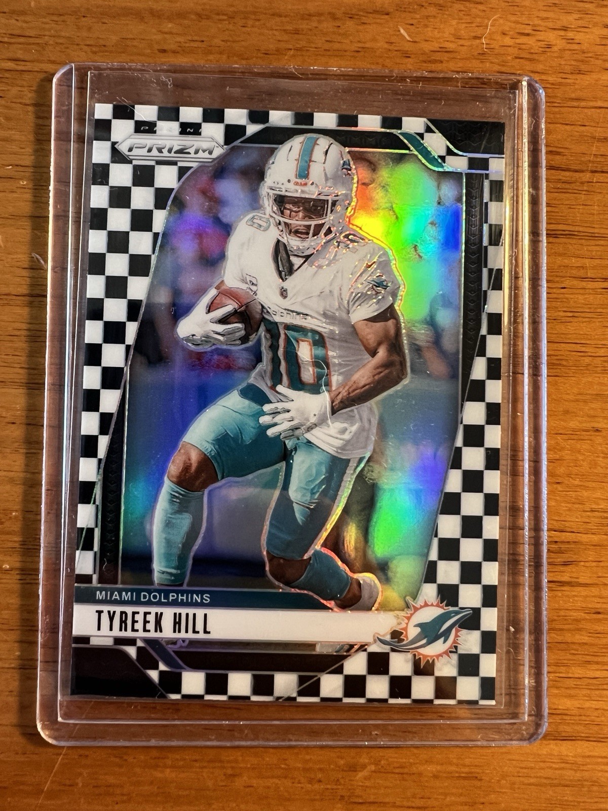2024 Panini Prizm - Tyreek Hill #177 Black & White Checker Prizm