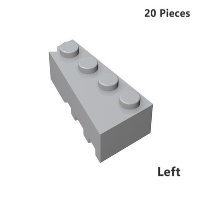 41768 Wedge 4 x 2 Left Bricks Wedged Light Gray Bricks, Pieces & Parts