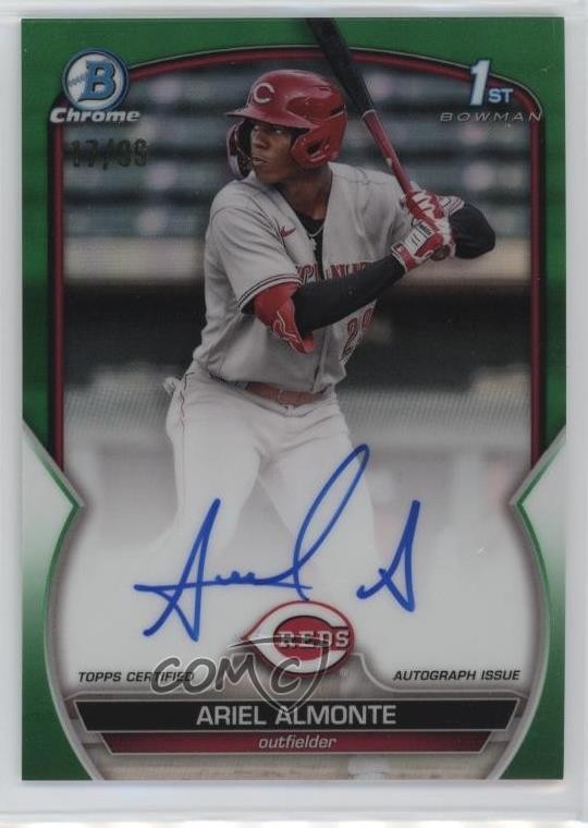 2023 Bowman Chrome Prospect Auto Green Refractor /99 Ariel Almonte #CPA-AA Auto