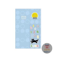 KOKUYO Jibun Techo DAYs 2026 A5 Slim Planner Blue PVC Cover Limited Sticker