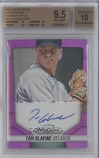 2014 Panini Prizm Purple 78/99 Tom Glavine #TG BGS 9.5 GEM MINT Auto HOF 2j3