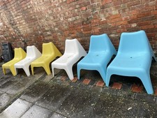 x6  Ikea PS  Vago Thomas Sandell Stacking Plastic Garden Chairs