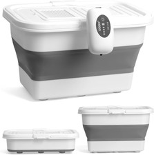 Live Bait or Fish Bucket with Aerator, 14 Quarts Multi-Function Collapsible Fish