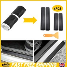 4PCS 5D Car Threshold Strip Door Plate Sill Scuff Protect Cover Decals Universal