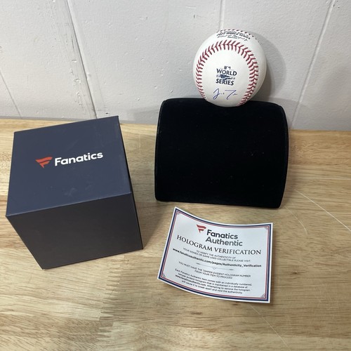 Jt Realmuto Firmato Rawlings Ufficiale 2022 World Series Baseball Phillies COA - Foto 6 di 8