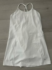 ATHLETA GIRL WHITE TENNIS GOLF DRESS L 12 
