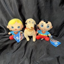 DC Superman- Krypto Superdog , Supergirl And Superman Superhero Plush Toy 7  NWT