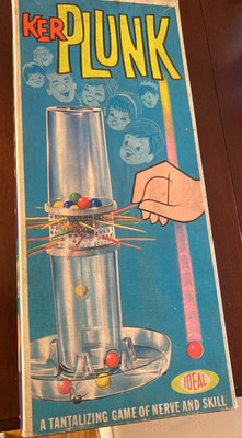 Vintage 1967 Ideal Toy Corp Kerplunk Family Game Made In USA with Box Retro