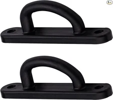 2 PCS Rotary Latch D Shape Striker Plates Compatible with Truck Cap Parts D-Loop