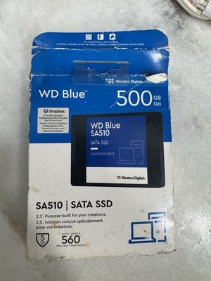 Western Digital WD Blue SA510 500GB SATA SSD opened but never used.