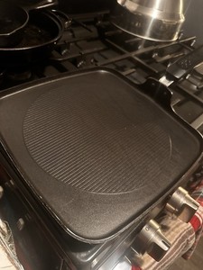 10’ Inches  T-FaL   Non-Stick Skillet Griddle Square Flat Grill Frying Pan