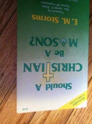 #ad Should a Christian Be a Mason? Paperback by Storms E. M. Very Good $5.90