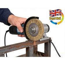 200mm Crimped Steel Wire Cup Wheel Brush - Bench Grinder Attach for Metal Rust C