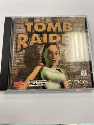 Tomb Raider 1 CD Rom 1996 DOS Windows 95 PC Game Eidos - Complete & Tested