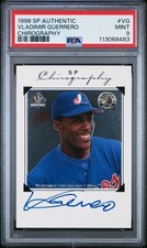 1998 SP Authentic Auto Vladimir Guerrero CHIROGRAPHY PSA 9 Autograph #VG
