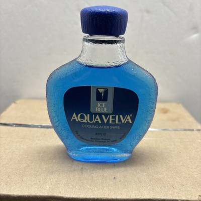 Vintage Aqua Velva Glass Bottle Full 3.5oz 