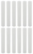 6" White Plastic Candle Covers Sleeves Chandelier Socket Covers -6 Inch