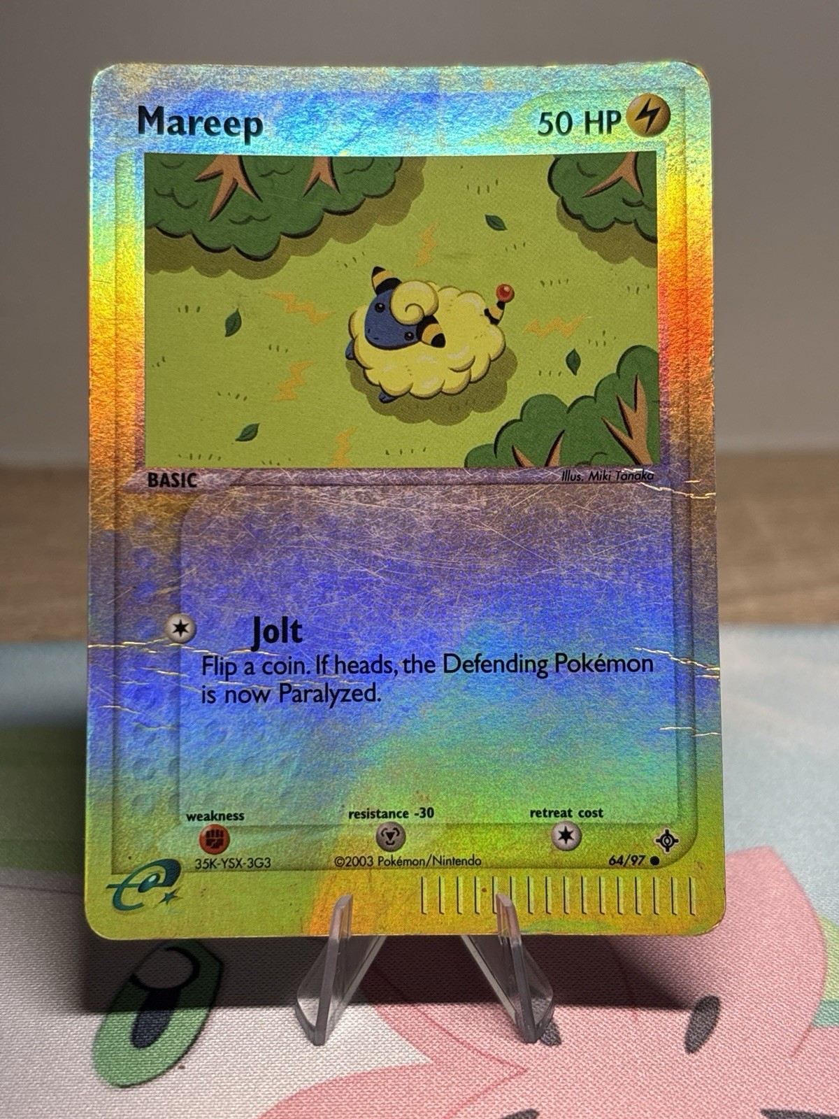 Mareep Dragon 64/97 2003 Common Reverse Holo Heavily Played