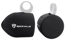 Rockville Neoprene Covers For 2 MB Quart NT1-120LB 8" Wakeboard Tower Speakers
