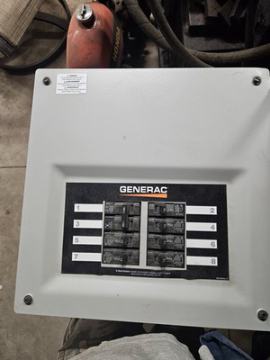 #ad Generac Automatic Transfer Switch Panel 50A 120 240V 1 Phase 0K7618Bw $350.00