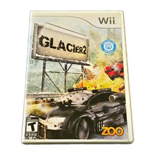 Glacier 2 TESTED Nintendo Wii CIB Complete Combat Racing Wii Wheel Compatible