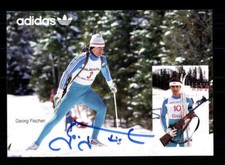 Georg Fischer Autogrammkarte Original Signiert Biathlon + A 184596