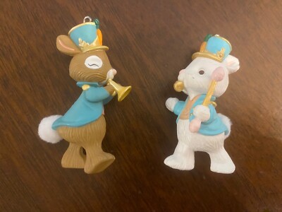 2 Hallmark Easter Parade Ornaments 1992 & 1994 #s 1 & 3 In Series