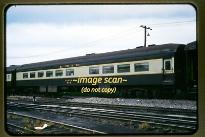 #ad Erie RR Railroad Diner Dining Car #943 in 1959 Original Slide p1b $149.99