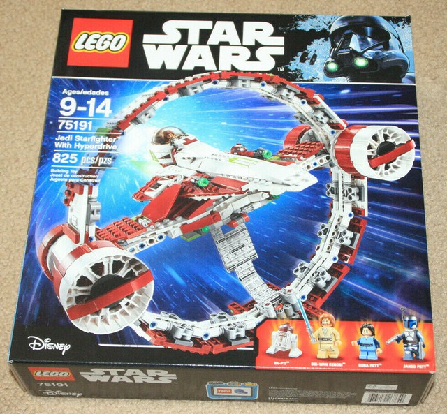 LEGO Star Wars Jedi Starfighter with Hyperdrive Building Kit - 825 Pieces (75191) for sale