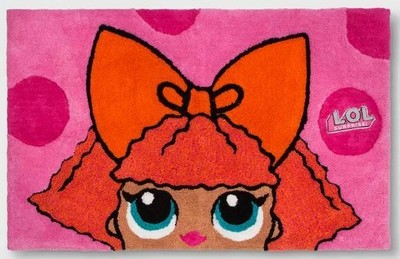 lol surprise glitter queen rug