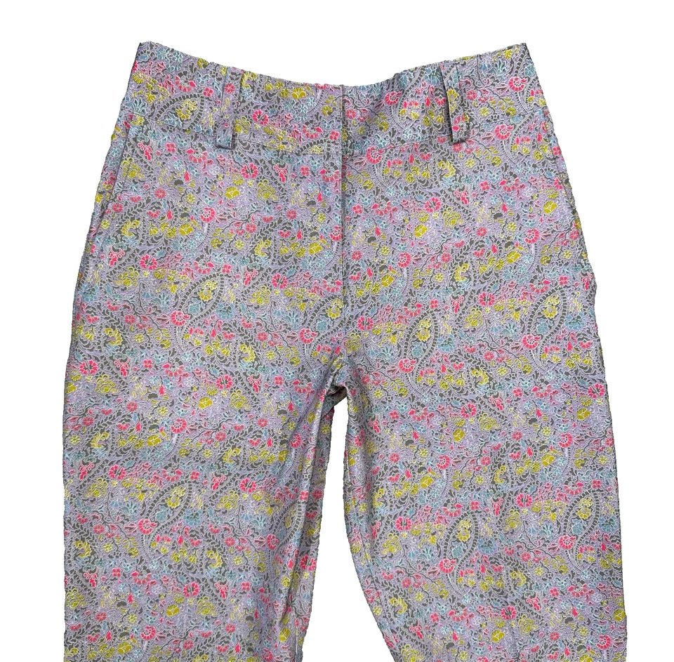 Шорты-бермуды женские Nike для гольфа размер 4 Dri-Fit лавандовые розовые с цветочным рисунком 13 дюймов по внутреннему шву - Изображение 3 из 4