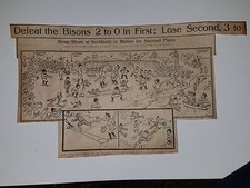 Providence Grays Buffalo Bisons 1907 Cartoon Hugh Duffy Jack Cronin Phil Poland