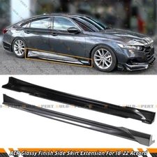 ACR Modern Steel Metallic Add On Side Skirt Extensions For 2018-22 Honda Accord