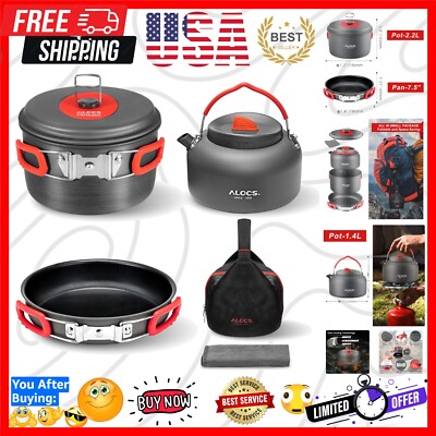 Effortless Outdoor Cooking - Lightweight Mess Kit for 1-2 Person Adventures