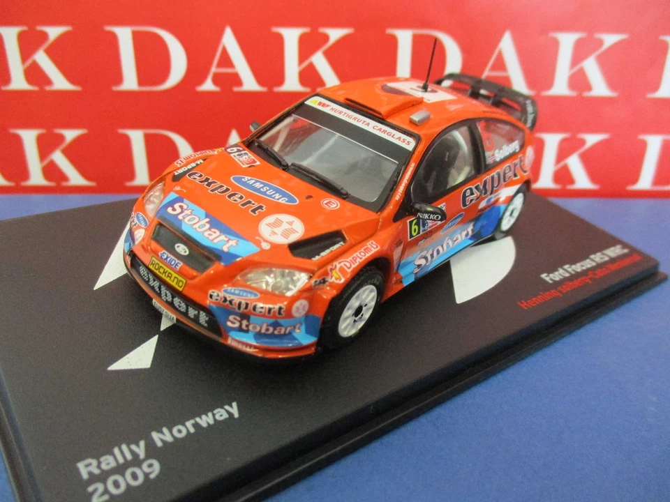 Die cast 1/43 Modellino Auto Ford Focus WRC Rally Norway 2009 H. Solberg - Immagine 2 di 4