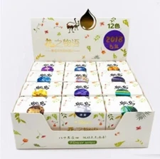 Ostrich Fountain Pen Ink Bottles, Flower Series, 12 Bottles, New