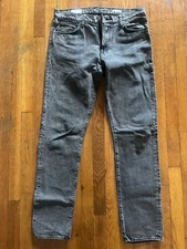 BLDWN Baldwin Denim Men’s Slim Bleached Black Made In USA Size 33