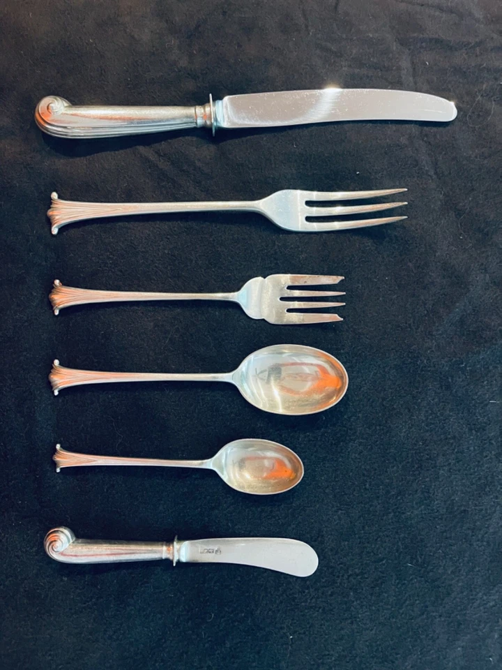 GEORGIAN HOUSE " ENGLISH ONSLOW " STERLING SILVER 77PCS - Image 2 of 4