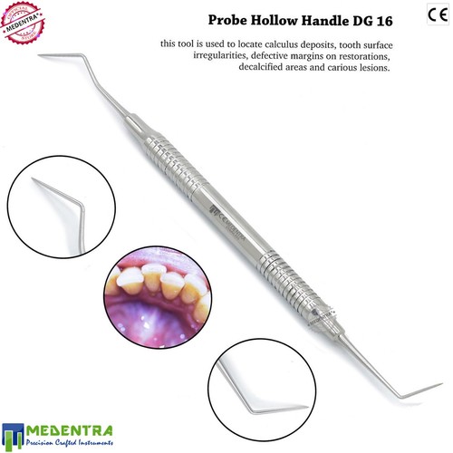 Endodontists Dental DG16 Endo Explorer Hygienist Probe Scaler Light