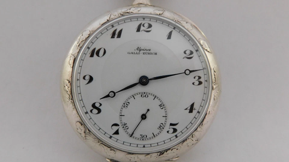 Working Silver Pocket Watch Taschenuhr Silver Pocket Watch Working C949 - Image 4 of 4