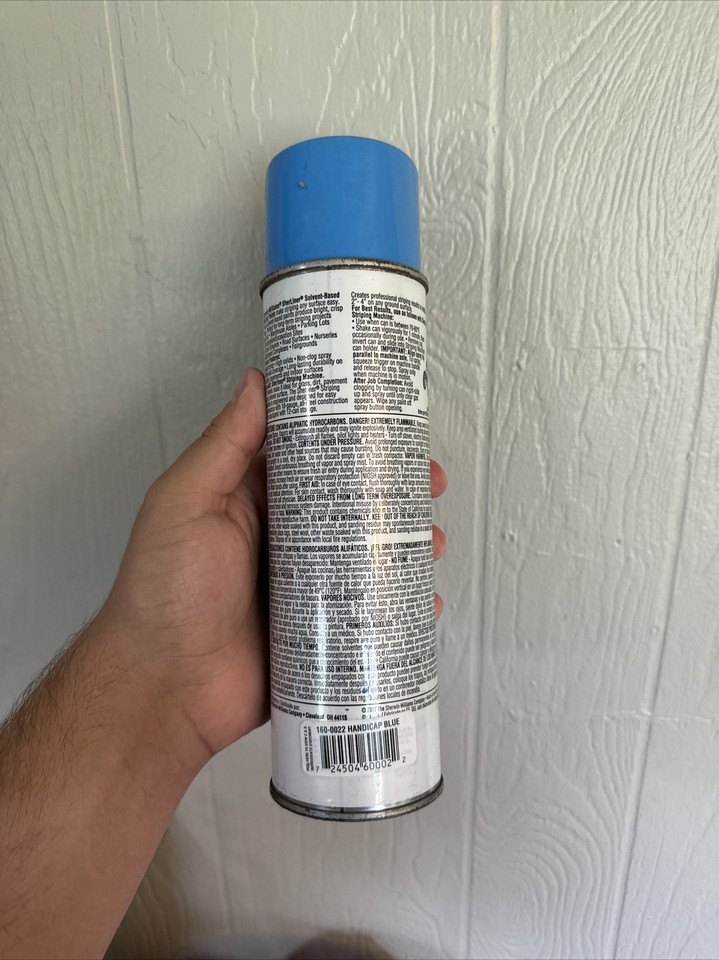 NEW Sherwin Williams Solvent Based Striping Paint HANDICAP BLUE Aerosol Can eBay