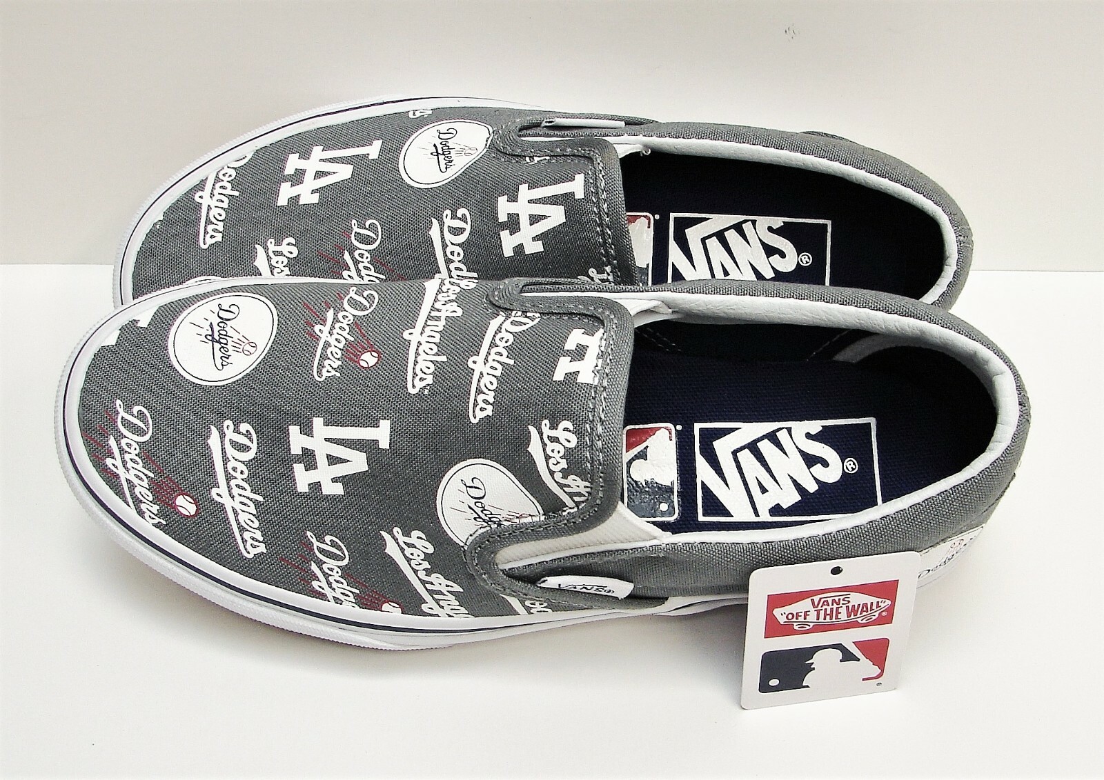 dodgers vans slip ons