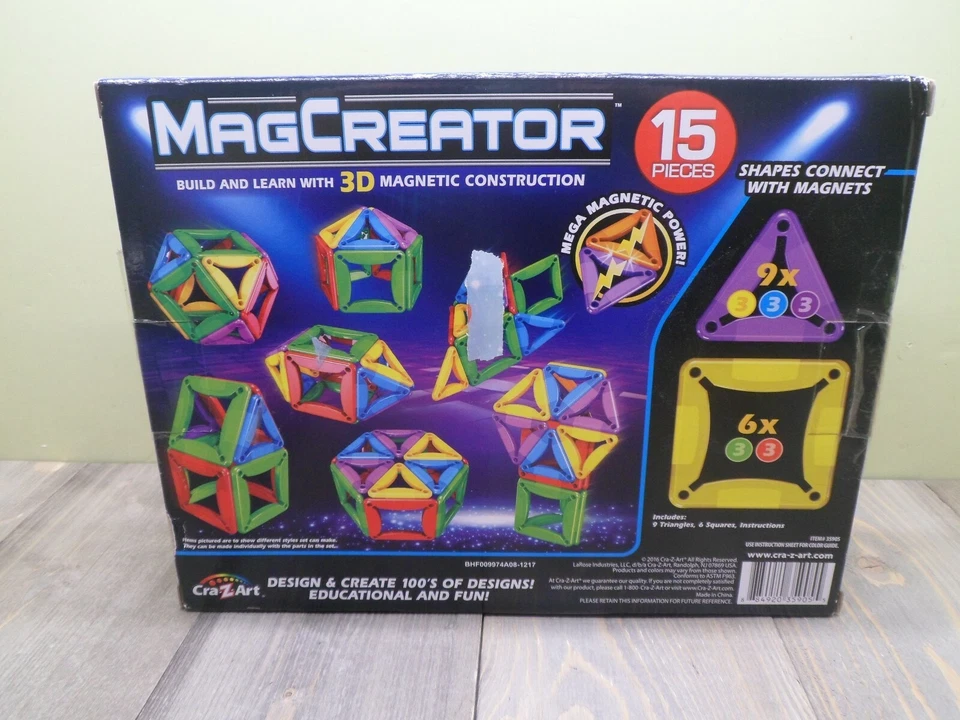 Magformers Magcreator 15 Piece Construction Set New Sealed 35905 3D - Image 2 of 3