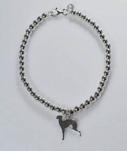 Pallini Kleiner Italienischer Windhund Armband In 925 Silber Luce-image