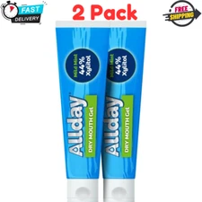 Allday Dry Mouth Gel - Maximum Strength Xylitol, Fast Acting (2 Tubes)