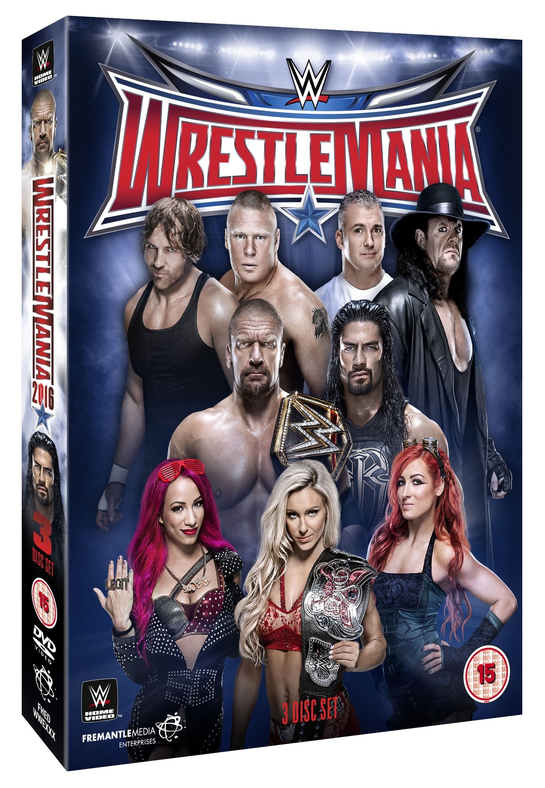WWE: WrestleMania 32 (DVD) Triple H Brock Lesnar Dwayne 'The Rock' Johnson