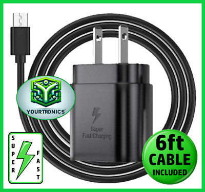 25w Super Fast Wall Charger+6FT USB-C Cable FOR Galaxy A13 A14 A15 A53 A54 5G